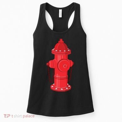 Firefighter Fire Hydrant Firetruck Dog Water Hose Fireman Gift Women's Tank Top