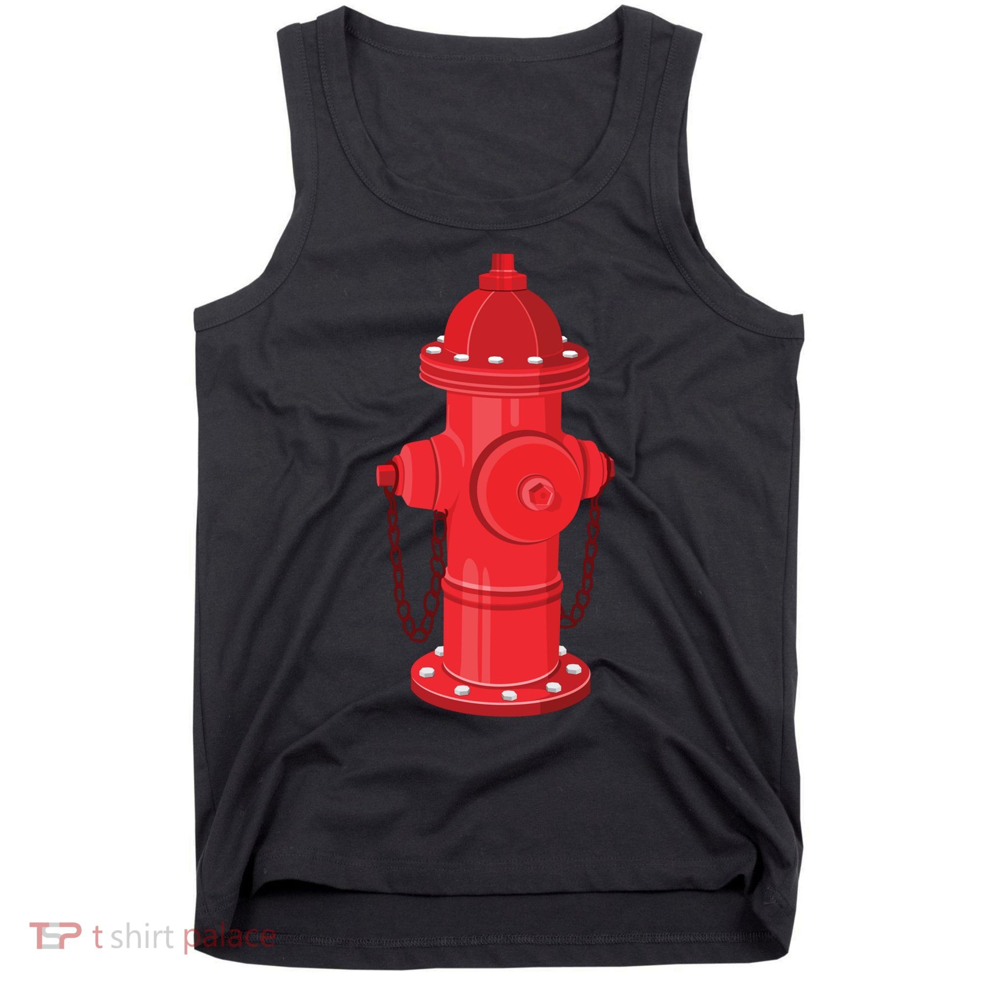 Firefighter Fire Hydrant Firetruck Dog Water Hose Fireman Gift Tank Top