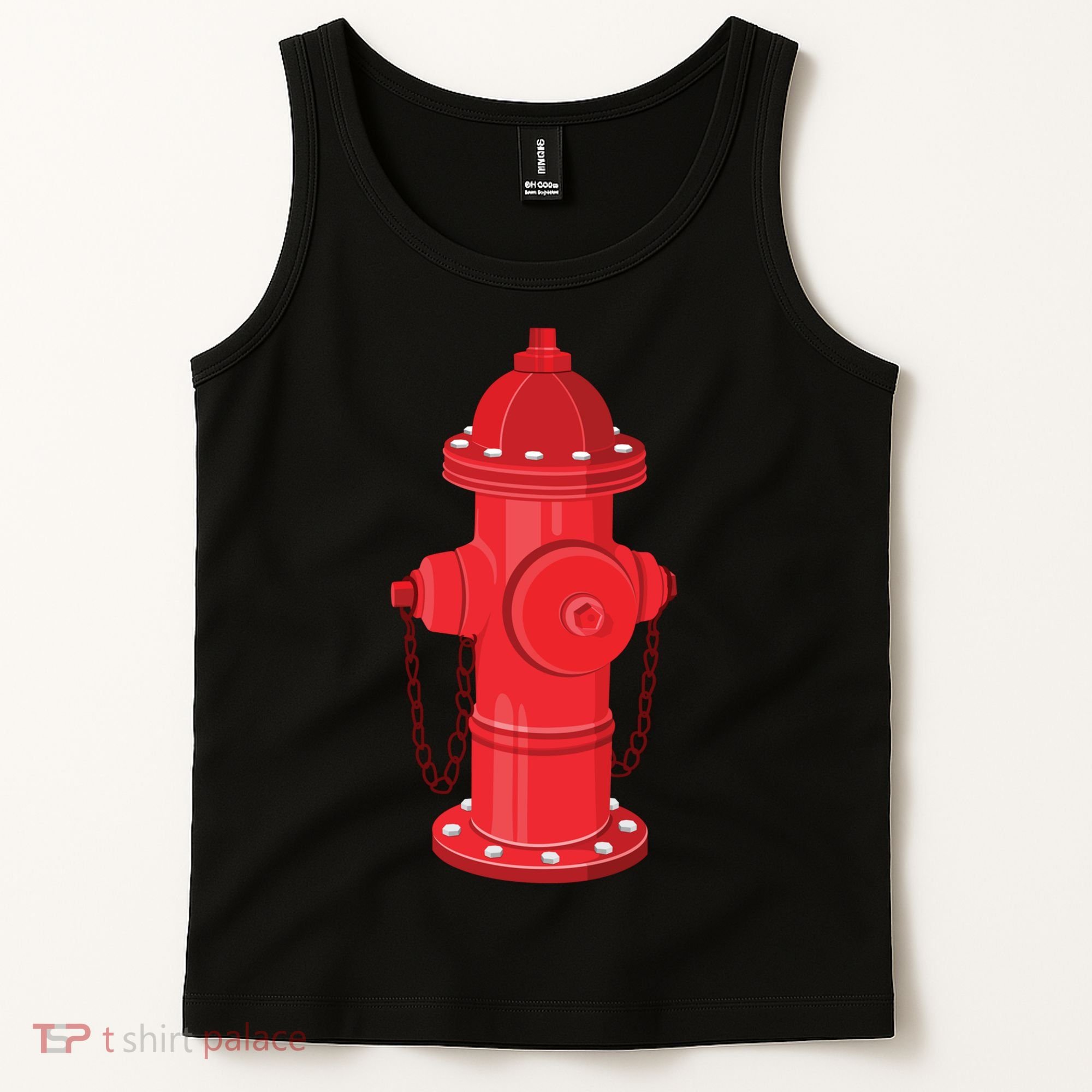 Firefighter Fire Hydrant Firetruck Dog Water Hose Fireman Gift Tank Top