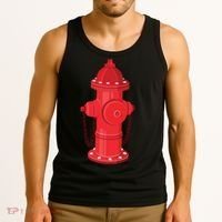 Firefighter Fire Hydrant Firetruck Dog Water Hose Fireman Gift Tank Top thumb 3