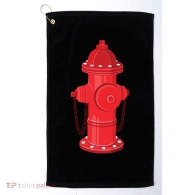 Firefighter Fire Hydrant Firetruck Dog Water Hose Fireman Gift Golf Towel