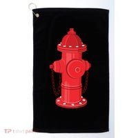 Firefighter Fire Hydrant Firetruck Dog Water Hose Fireman Gift Golf Towel thumb 0
