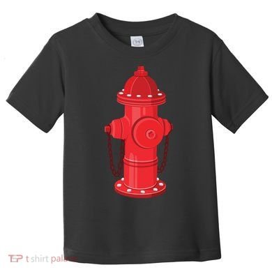 Firefighter Fire Hydrant Firetruck Dog Water Hose Fireman Gift Toddler T-Shirt