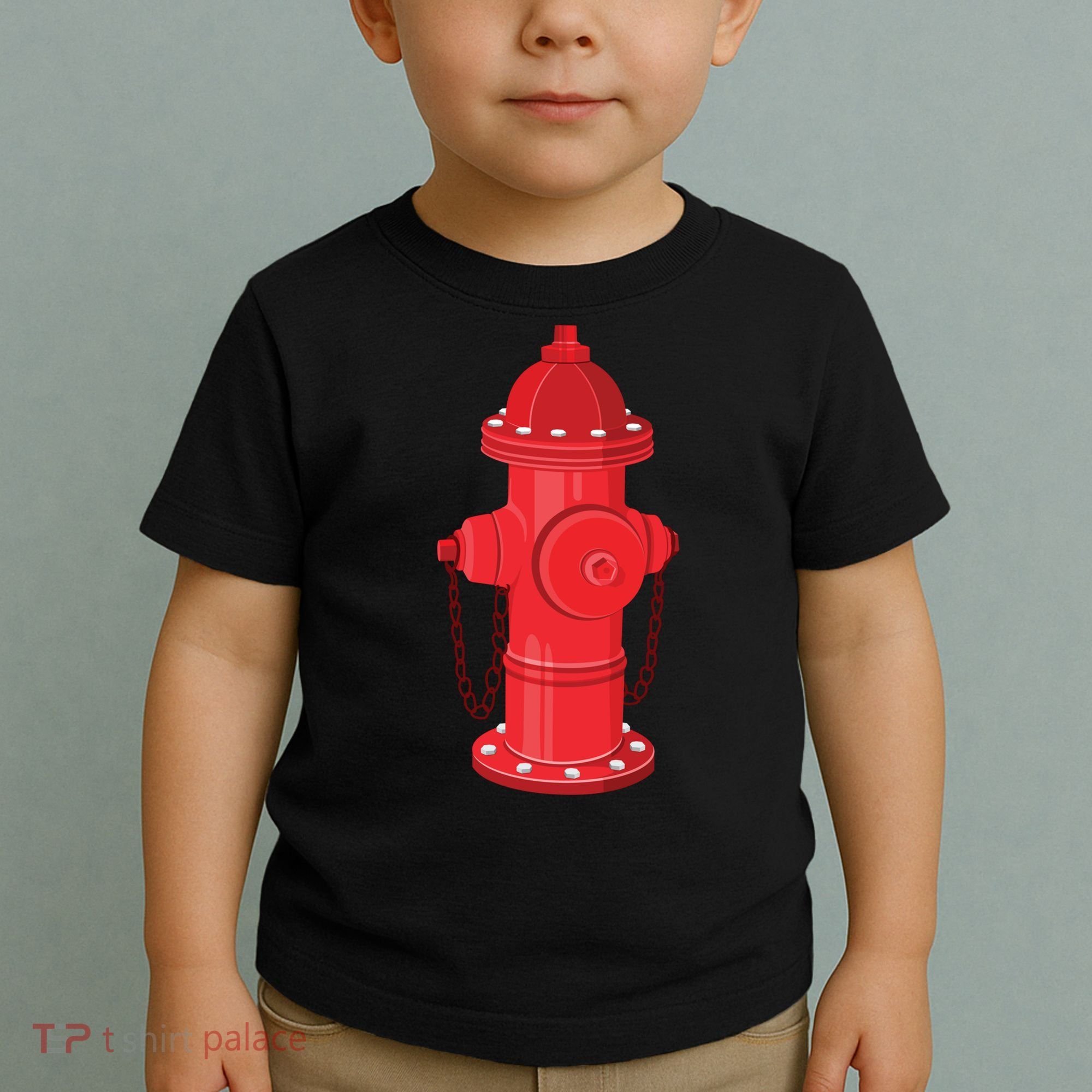 Firefighter Fire Hydrant Firetruck Dog Water Hose Fireman Gift Toddler T-Shirt