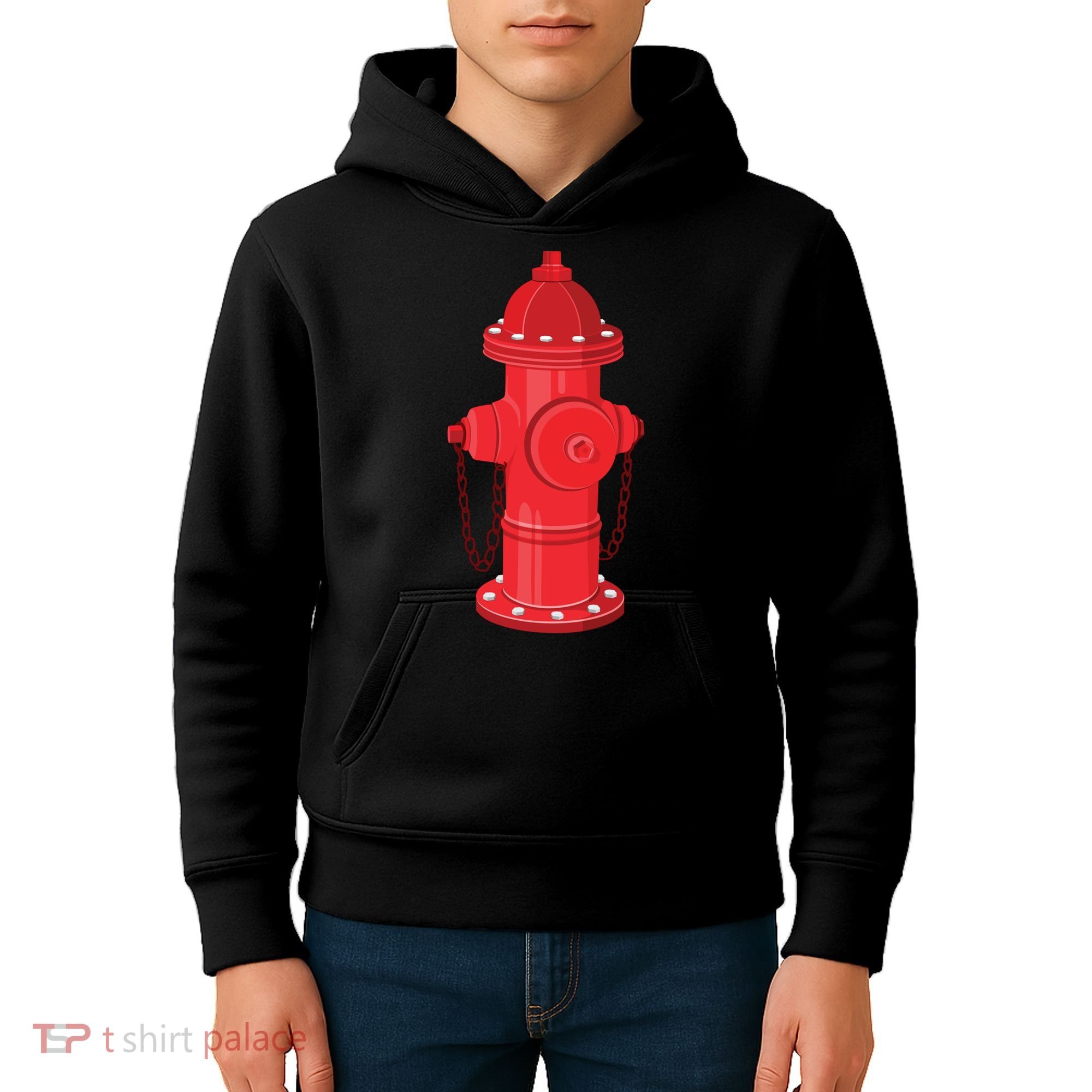 Firefighter Fire Hydrant Firetruck Dog Water Hose Fireman Gift Kids Hoodie