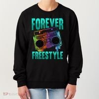 Forever Freestyle Hip Hop Old School Boombox Women's Sweatshirt thumb 0