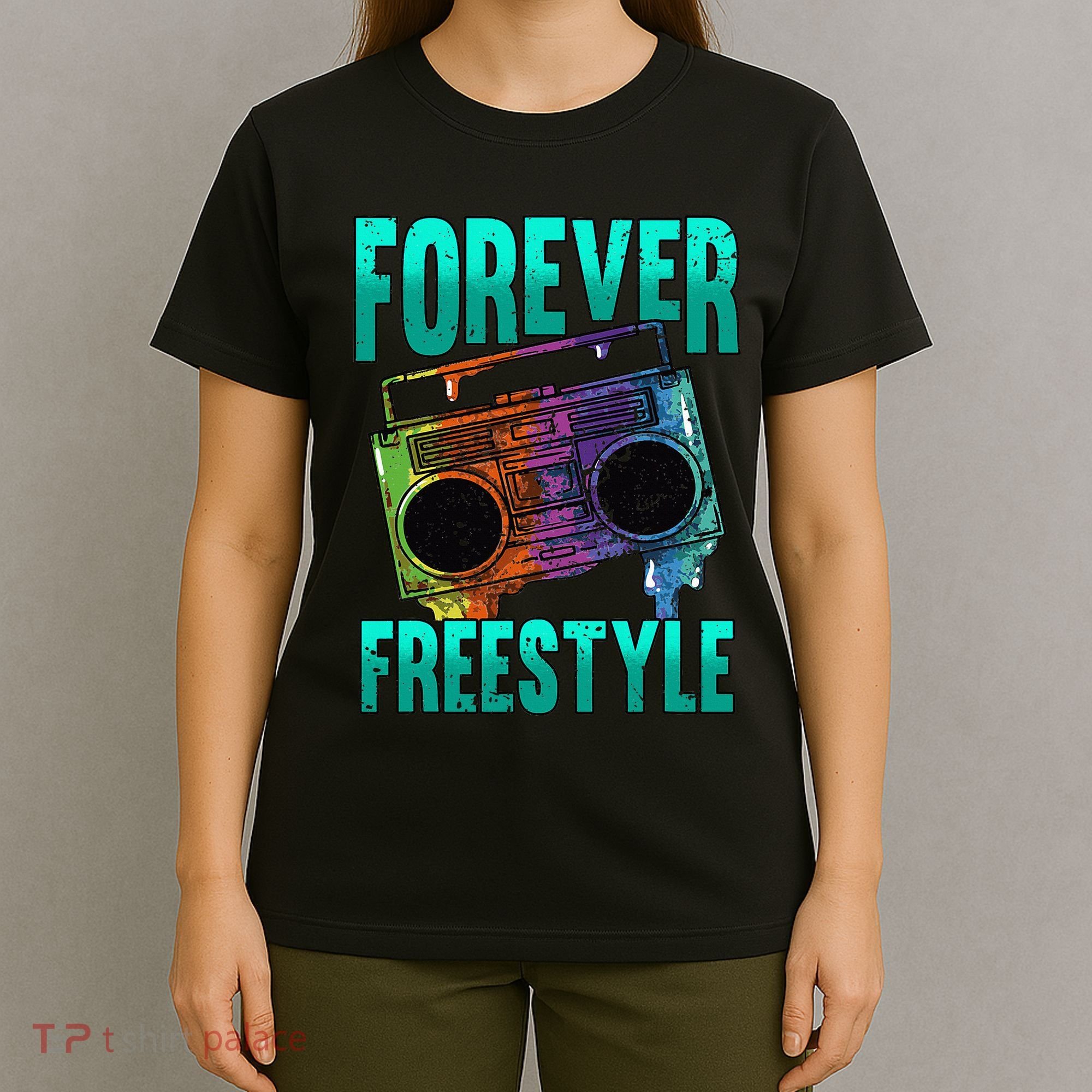 Forever Freestyle Hip Hop Old School Boombox T-Shirt