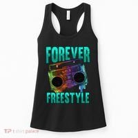 Forever Freestyle Hip Hop Old School Boombox Women's Tank Top thumb 0