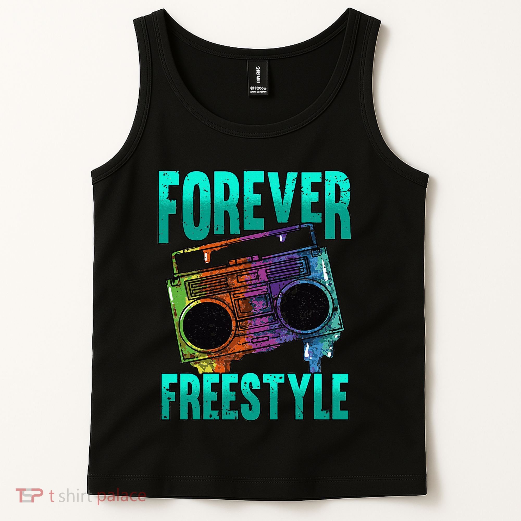 Forever Freestyle Hip Hop Old School Boombox Tank Top