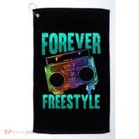 Forever Freestyle Hip Hop Old School Boombox Golf Towel thumb 0