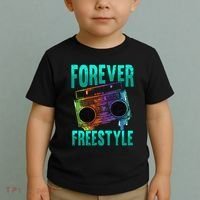 Forever Freestyle Hip Hop Old School Boombox Toddler T-Shirt thumb 2