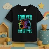 Forever Freestyle Hip Hop Old School Boombox Toddler T-Shirt thumb 3