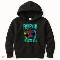 Forever Freestyle Hip Hop Old School Boombox Kids Hoodie thumb 0