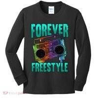 Forever Freestyle Hip Hop Old School Boombox Kids Long Sleeve Shirt thumb 0