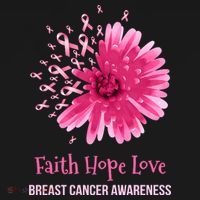Flower Faith Hope Love Funny Breast Cancer Awareness Women's Tank Top thumb 5