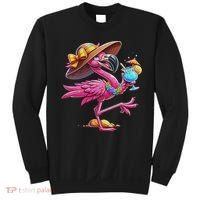 Funny Flamingo Hawaiian Summer Tropical Luau Women Sweatshirt thumb 0