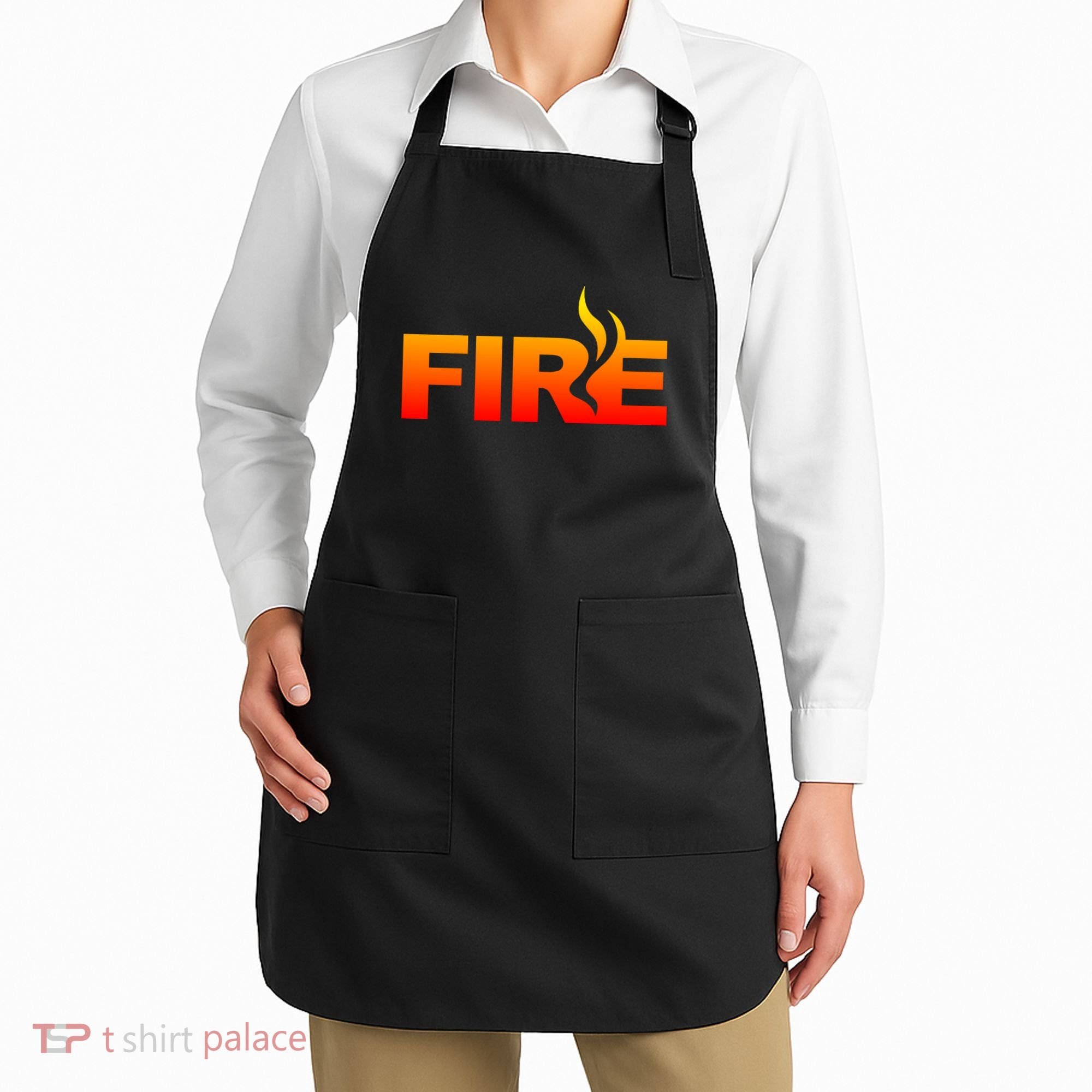Funny Fire Halloween Costume Family Matching Apron