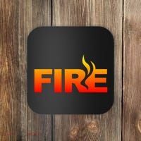 Funny Fire Halloween Costume Family Matching Coaster thumb 0