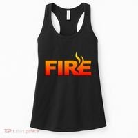 Funny Fire Halloween Costume Family Matching Women's Tank Top thumb 0