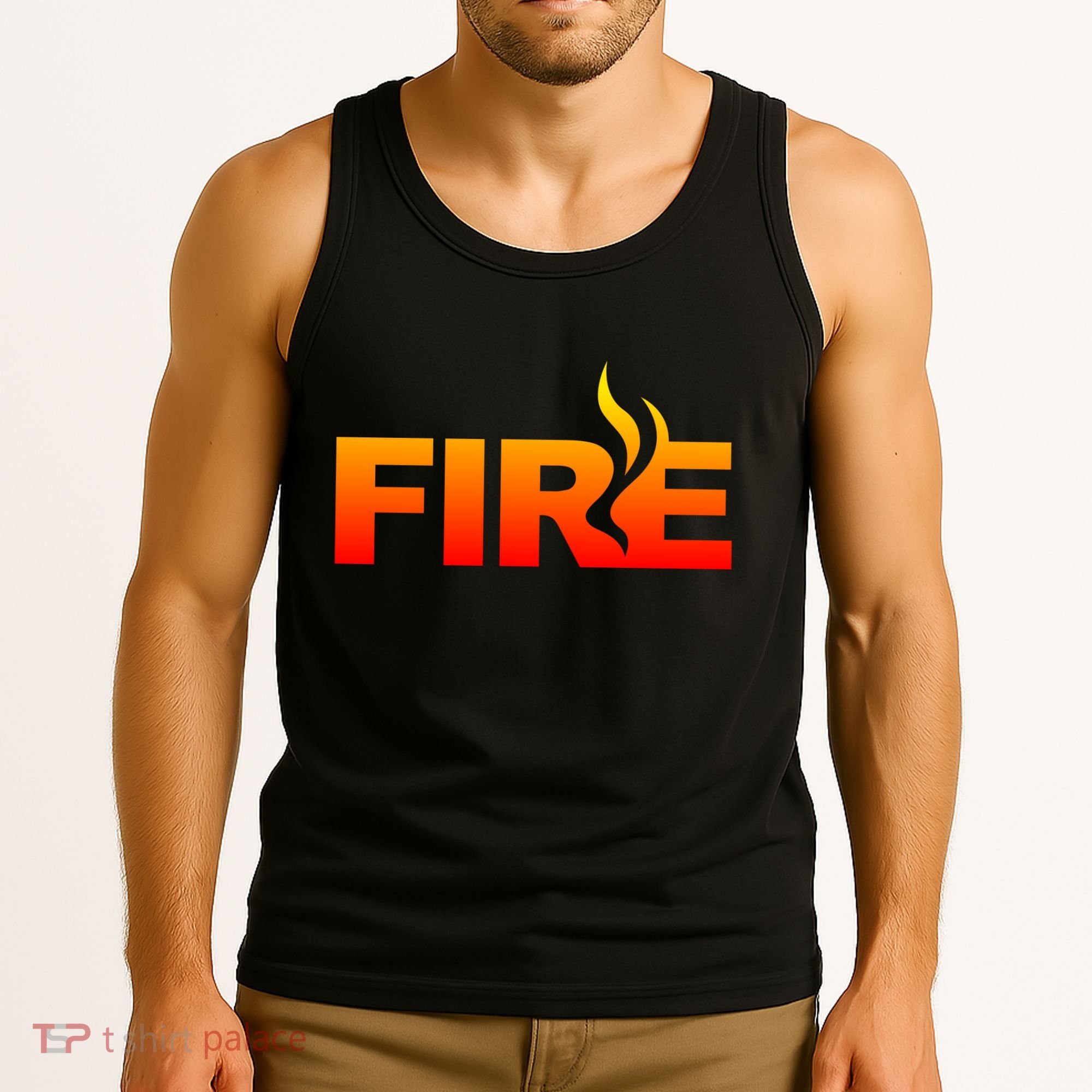 Funny Fire Halloween Costume Family Matching Tank Top