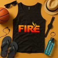 Funny Fire Halloween Costume Family Matching Tank Top thumb 4