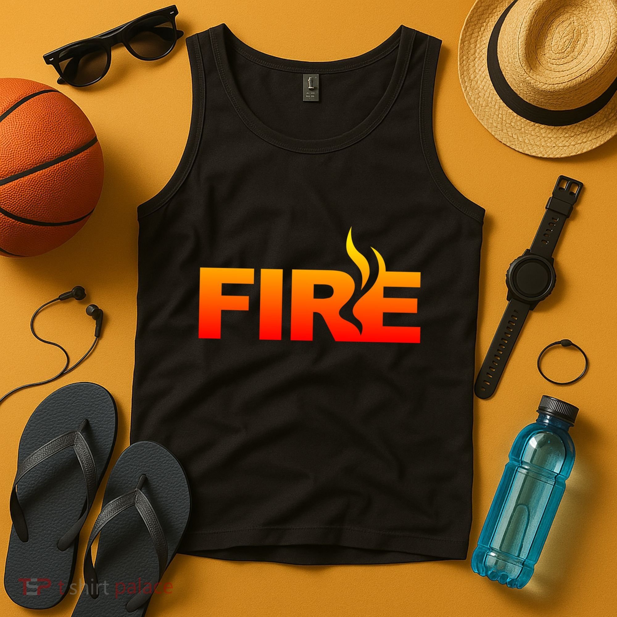 Funny Fire Halloween Costume Family Matching Tank Top