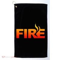 Funny Fire Halloween Costume Family Matching Golf Towel thumb 0