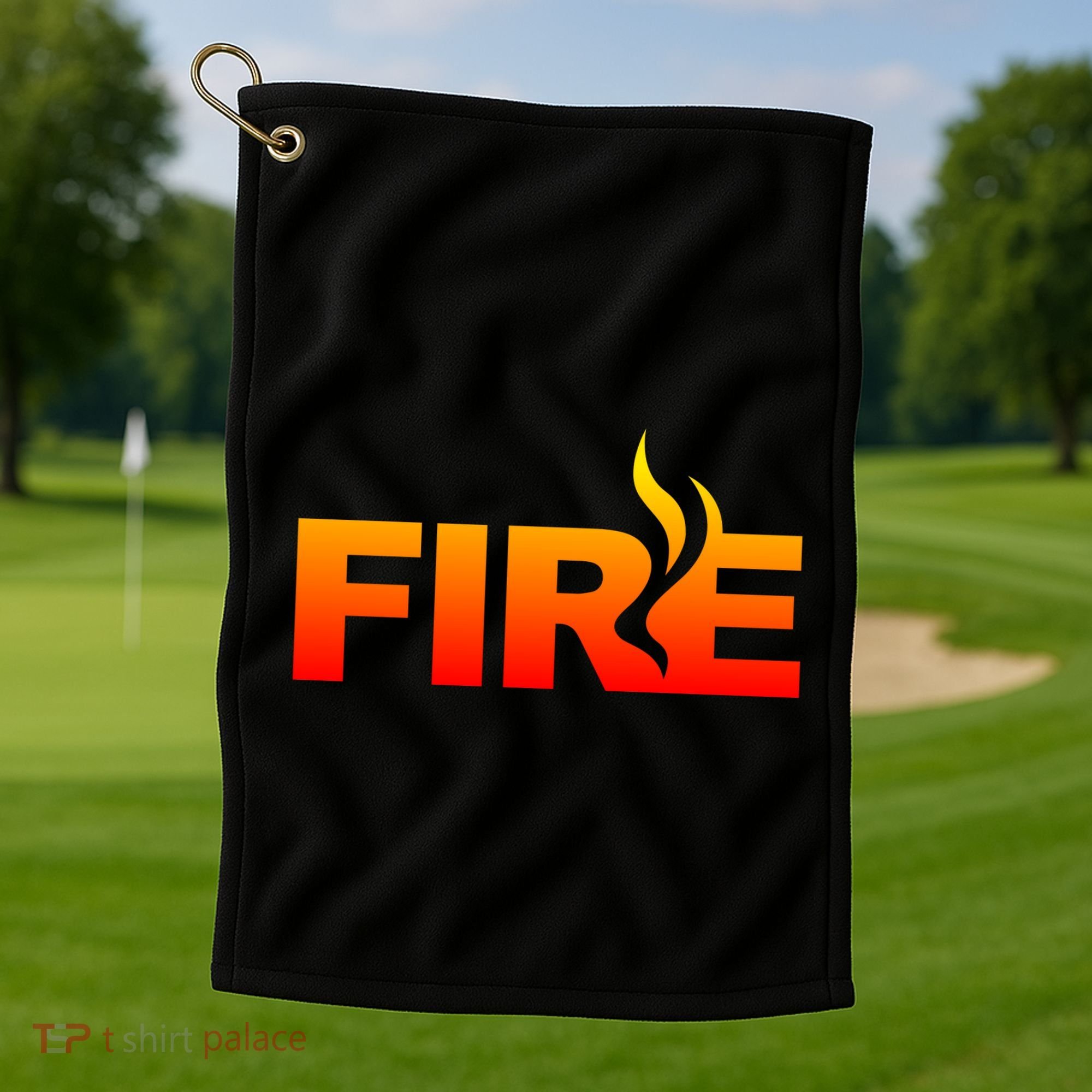 Funny Fire Halloween Costume Family Matching Golf Towel