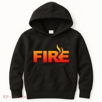 Funny Fire Halloween Costume Family Matching Kids Hoodie thumb 0