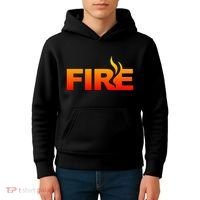 Funny Fire Halloween Costume Family Matching Kids Hoodie thumb 4