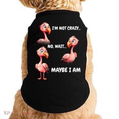 Funny Flamingo Humor Doggie Tank