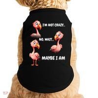 Funny Flamingo Humor Doggie Tank thumb 0