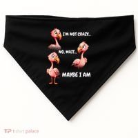 Funny Flamingo Humor USA-Made Doggie Bandana thumb 0