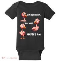 Funny Flamingo Humor Baby Bodysuit thumb 0