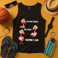 Funny Flamingo Humor Tank Top thumb 4