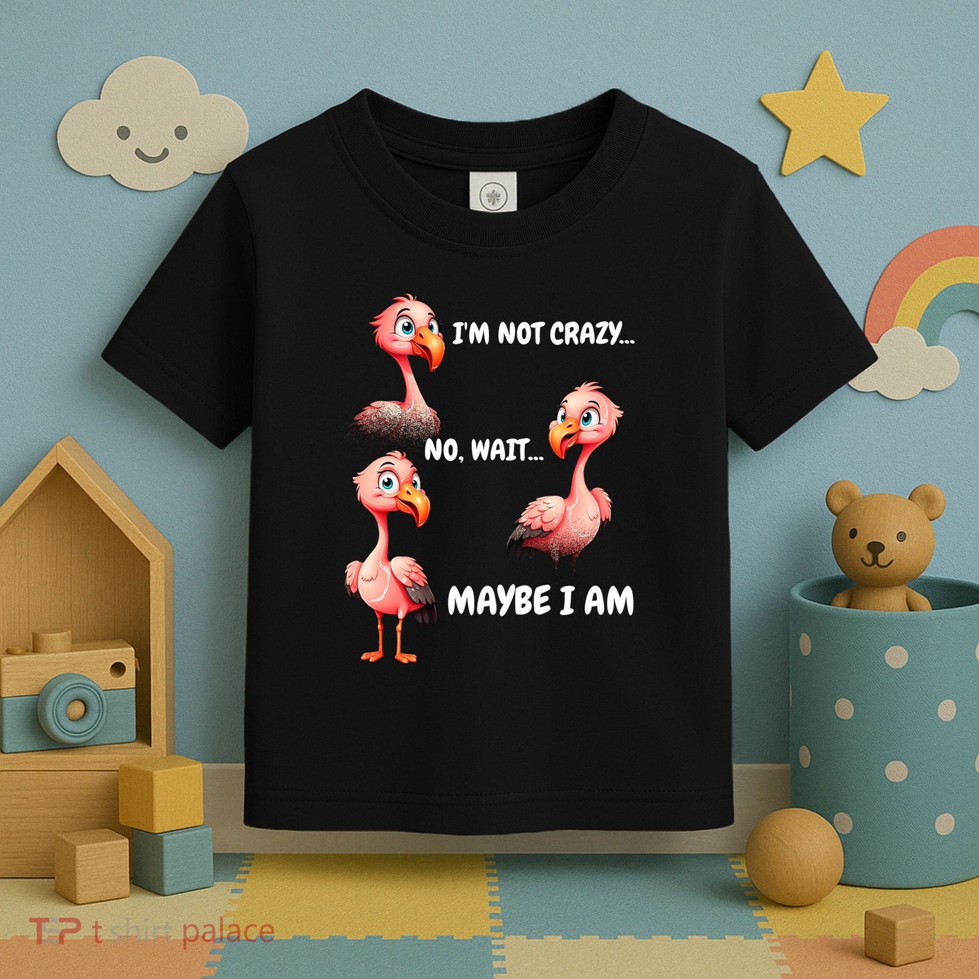 Funny Flamingo Humor Toddler T-Shirt