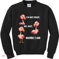 Funny Flamingo Humor Kids Sweatshirt thumb 0