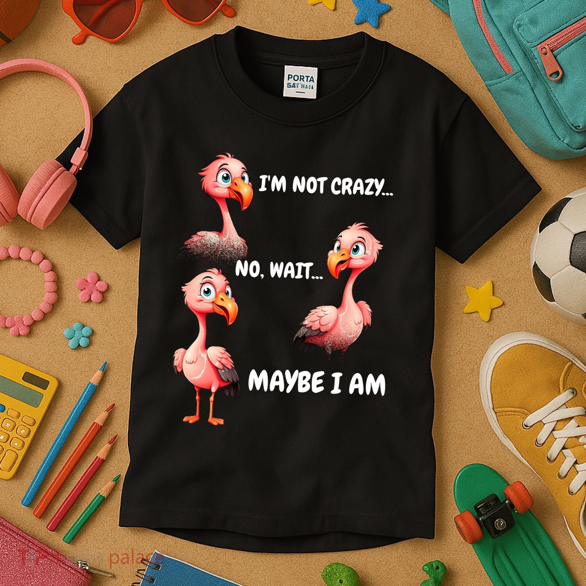 Funny Flamingo Humor Kids T-Shirt