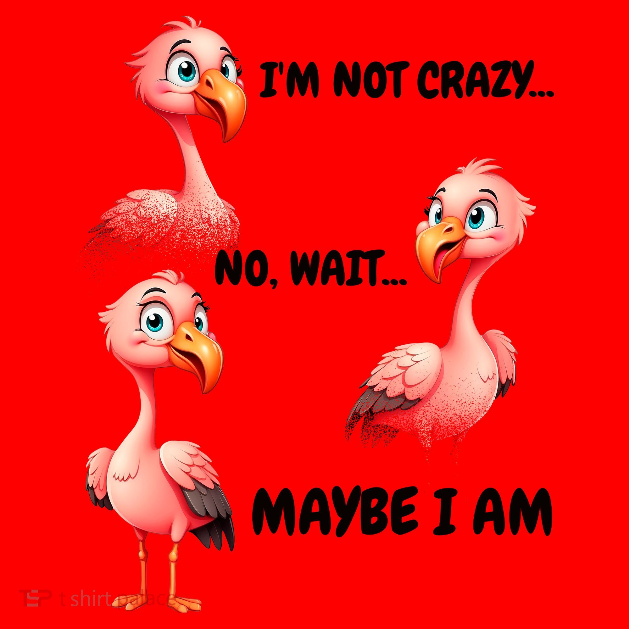 Funny Flamingo Humor Santa Hat