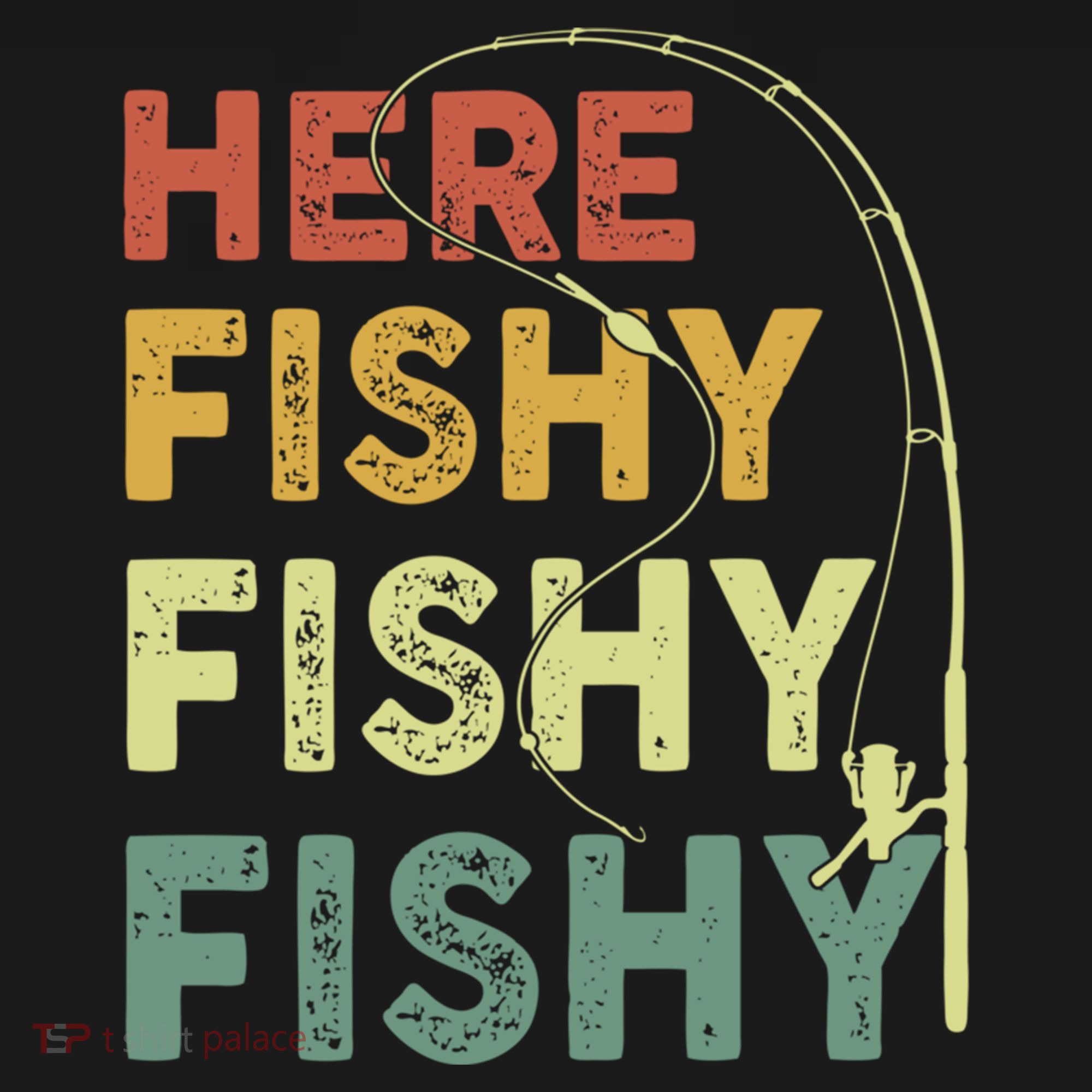 Funny Fishinggift Herefishy Bass Fish Dad Gift Backpack