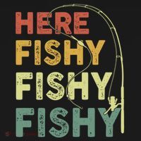 Funny Fishinggift Herefishy Bass Fish Dad Gift Bucket Hat thumb 4