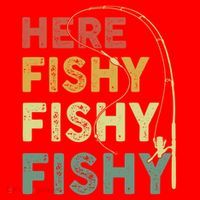 Funny Fishinggift Herefishy Bass Fish Dad Gift Santa Hat thumb 1