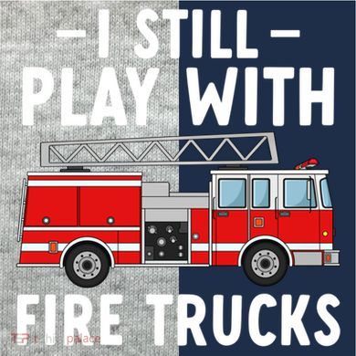 Funny Firefighter I Still Play With Fire Trucks Gift Kids Colorblock Raglan Jersey