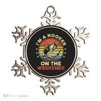 Funny Fishing Im A Hooker On The Weekends Bass Fish Ornament thumb 0