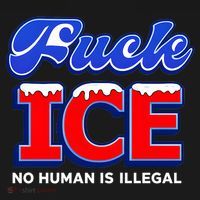 F!ck F Ice No Humman Is Illegal Coaster thumb 2