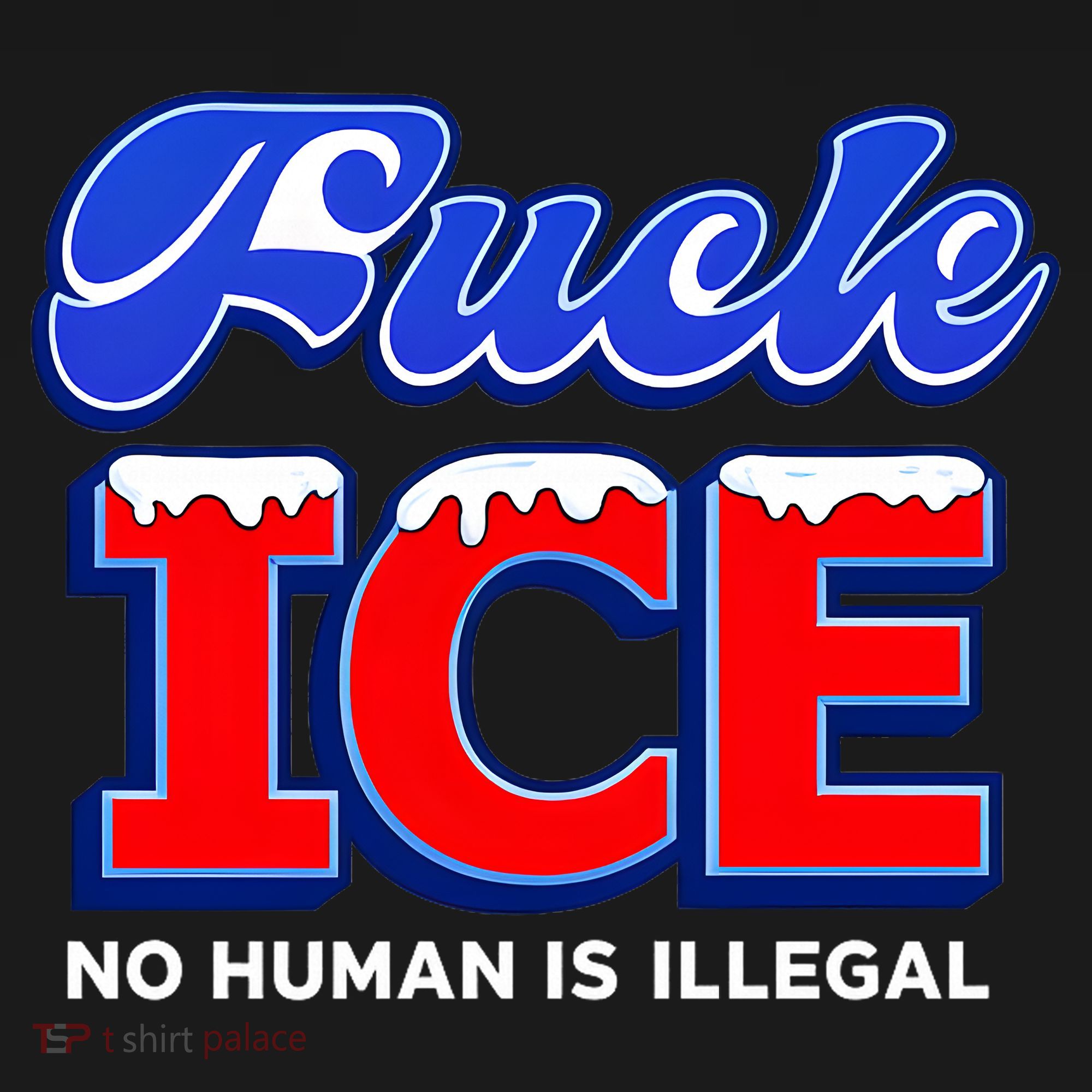 F!ck F Ice No Humman Is Illegal Coaster