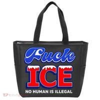 F!ck F Ice No Humman Is Illegal Tote Bag thumb 0