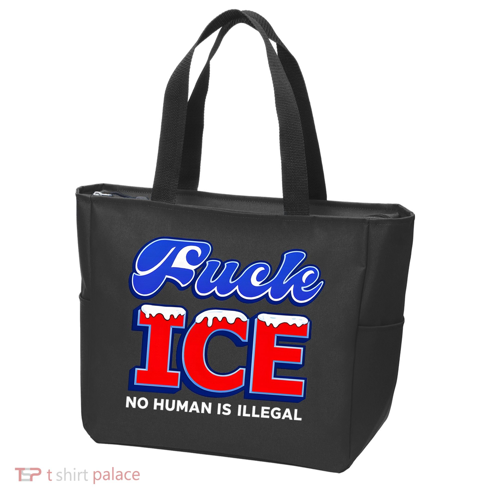F!ck F Ice No Humman Is Illegal Tote Bag
