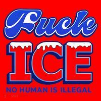 F!ck F Ice No Humman Is Illegal Santa Hat thumb 1