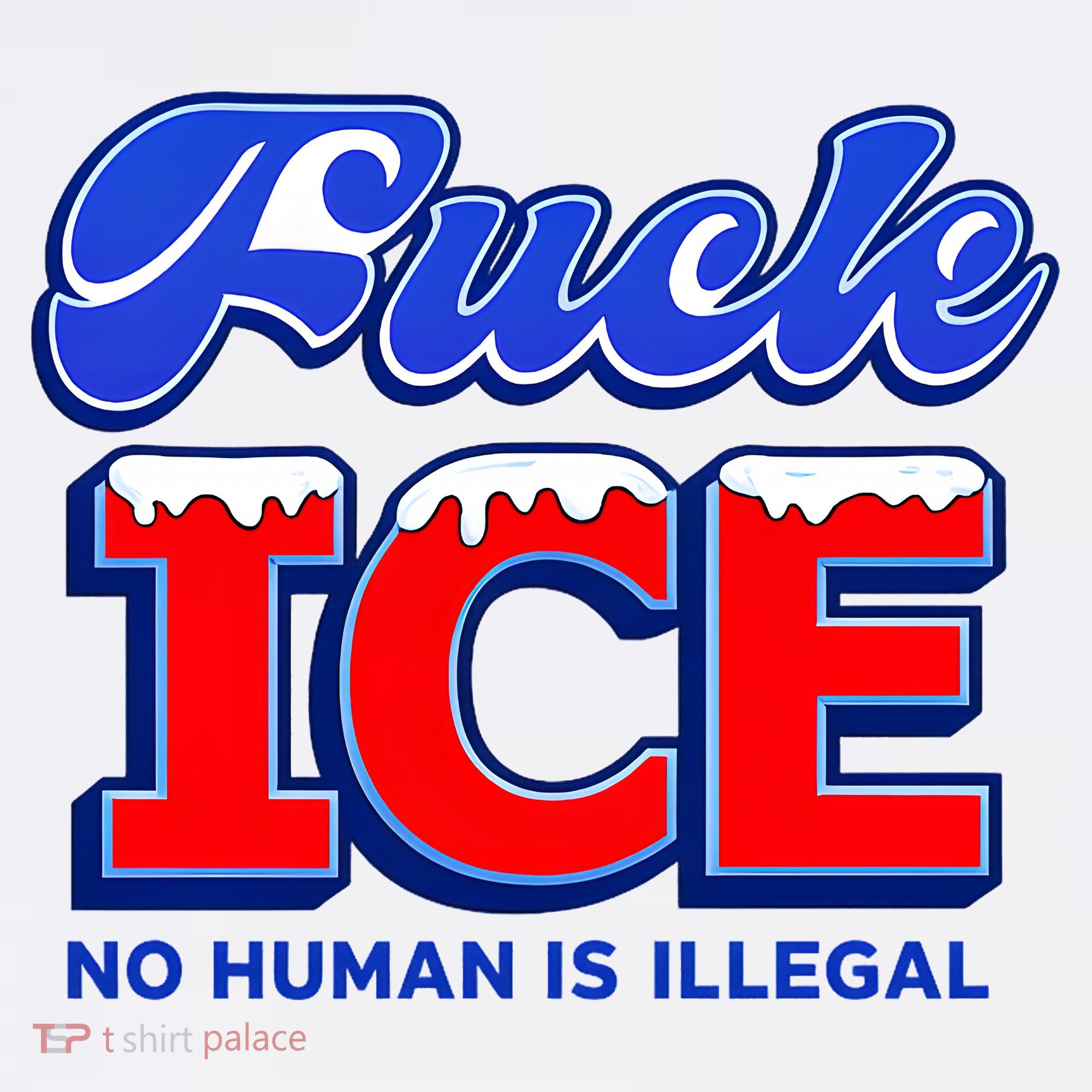 F!ck F Ice No Humman Is Illegal Long Sleeve Shirt